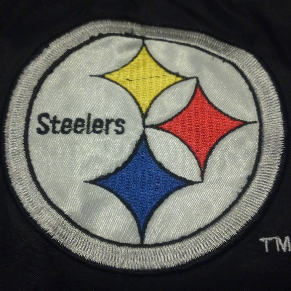 Vintage 90s🔥 Pittsburgh Steelers ✨ Logo 7 Jacket Windbreaker XL 🏈 🏟️  Vtg 💎 - Picture 11 of 14
